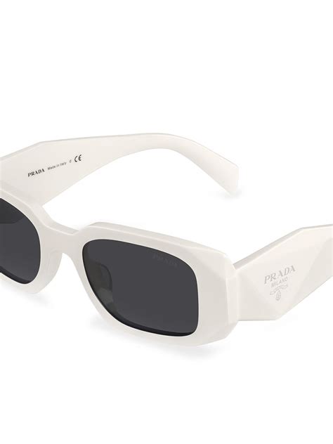white sunglasses prada